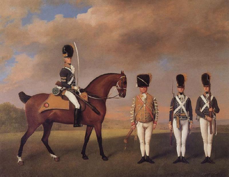 George Stubbs Soldiers of the 10th Light Dragoons China oil painting art